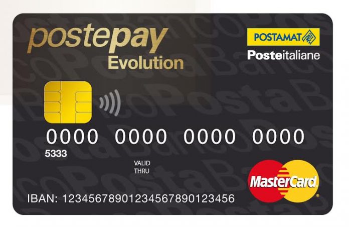 La postepay evolution è una carta di credito