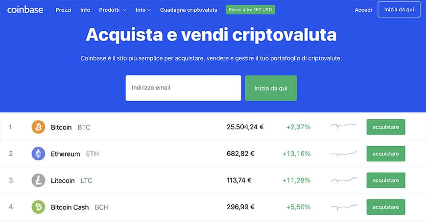 Comprare criptovalute senza commissioni