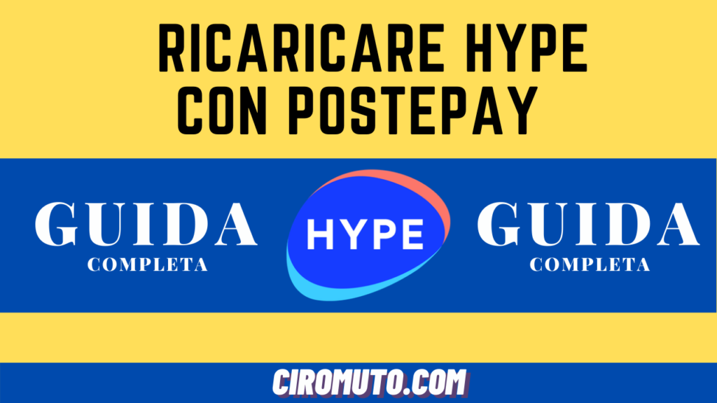 Ricaricare hype con postepay