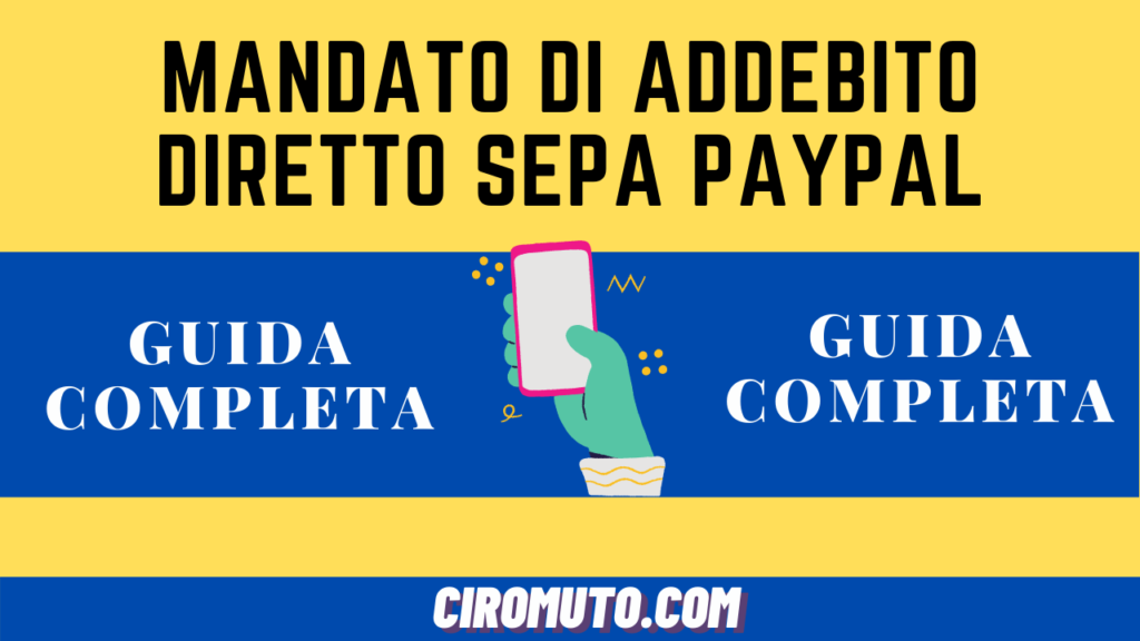 Mandato di addebito diretto sepa paypal