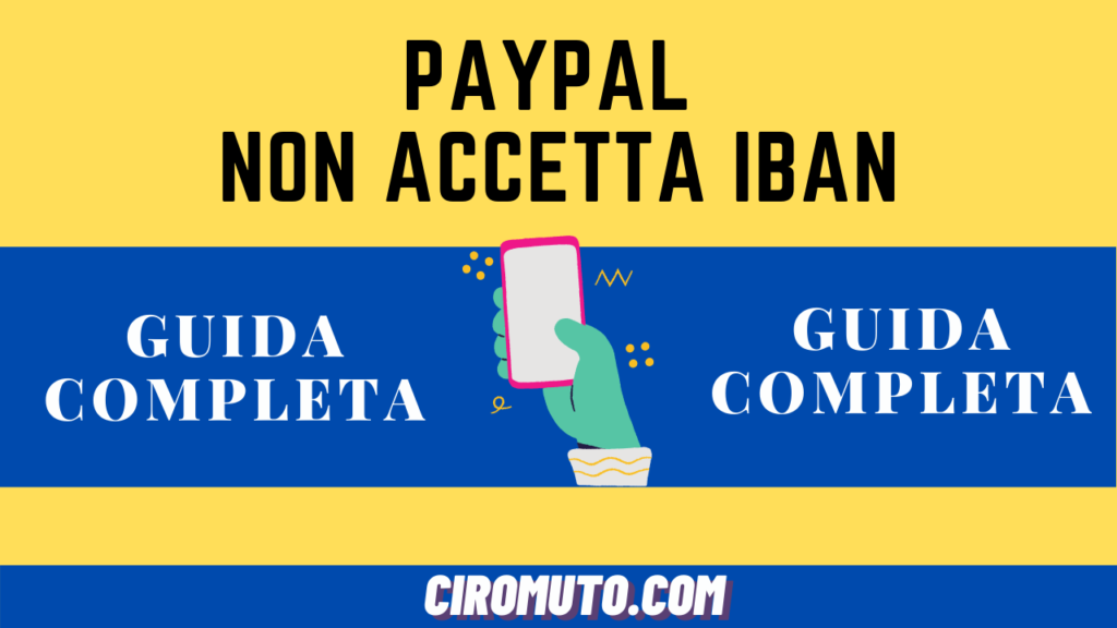 Paypal non accetta iban