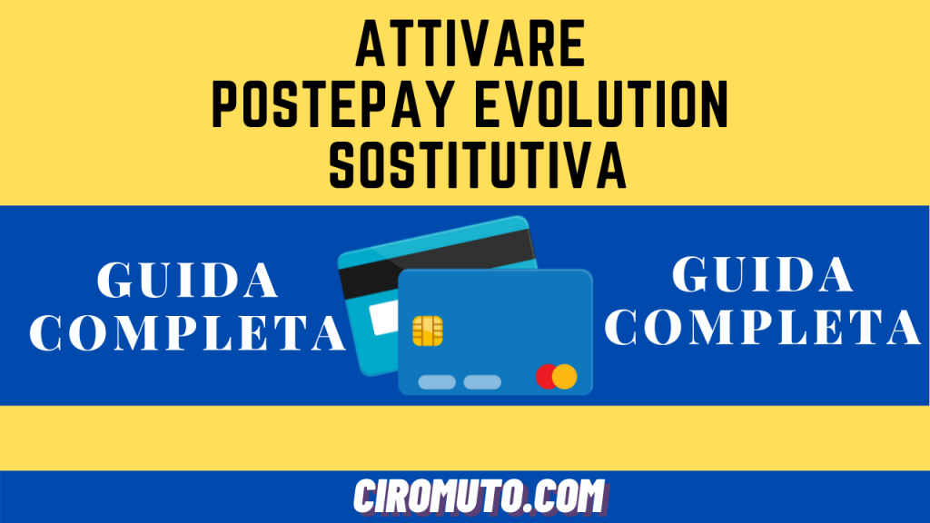 Attivare postepay evolution sostitutiva