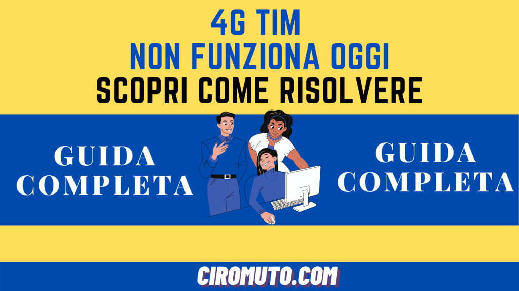 4g tim non funziona oggi