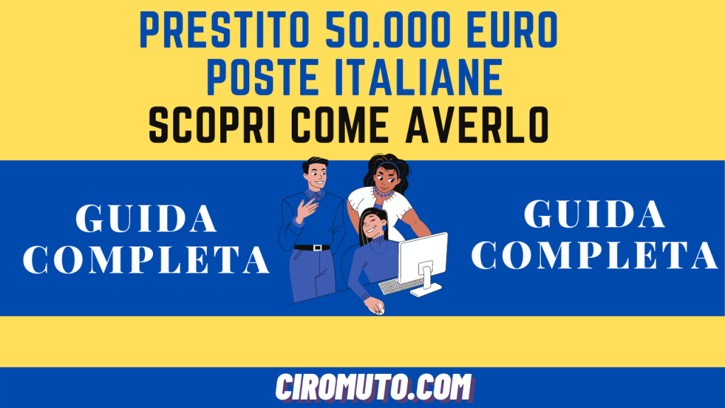 PRESTITO 50.000 euro POSTE Italiane