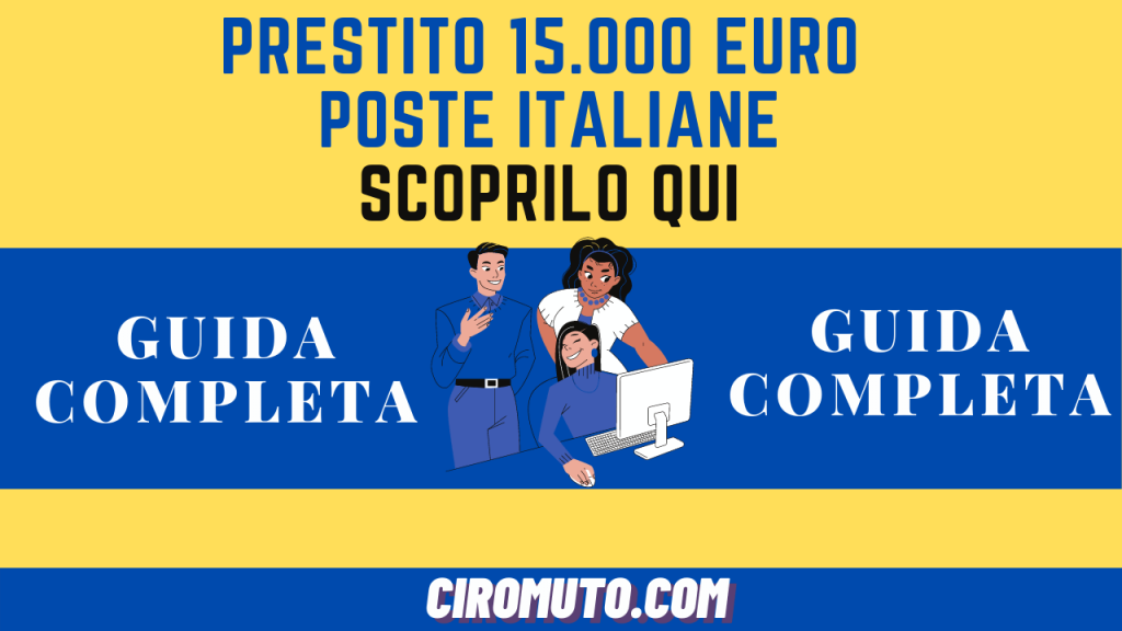 Prestito 15.000 euro poste italiane