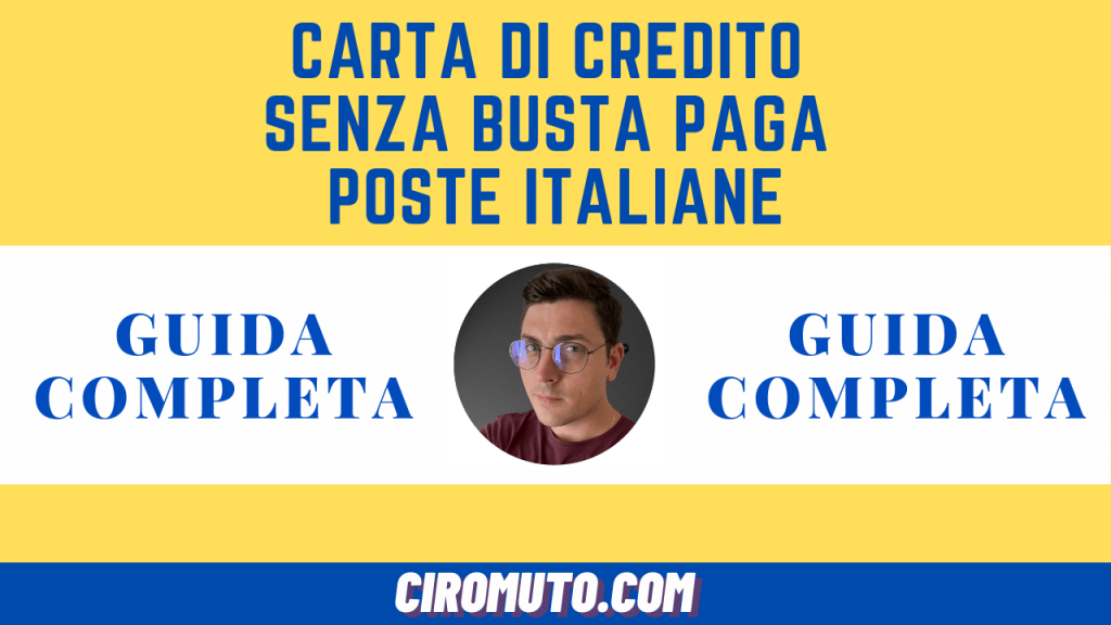 carta di credito senza busta paga poste italiane