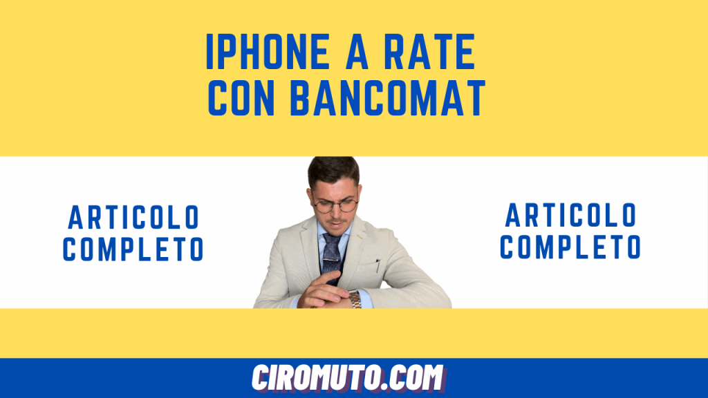 iphone a rate con bancomat