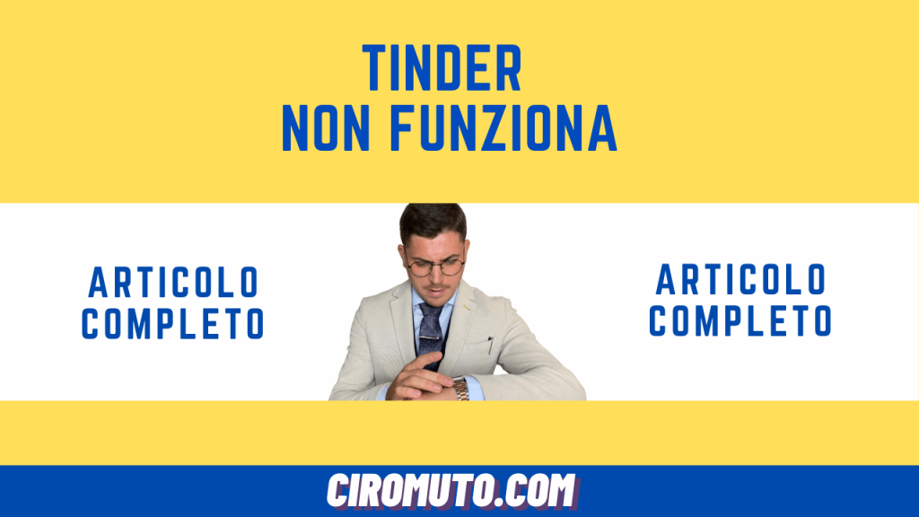 tinder non funziona