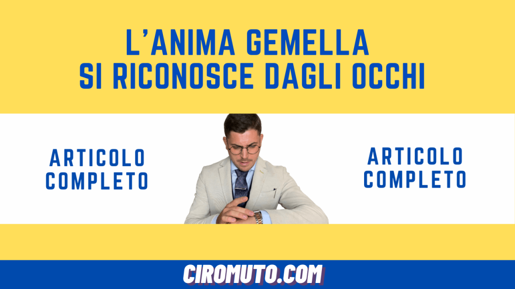 l'anima gemella si riconosce dagli occhi