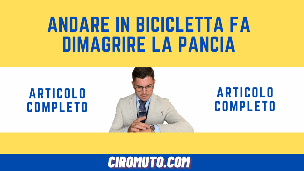 andare in bicicletta fa dimagrire la pancia