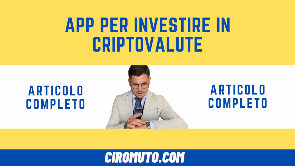 App per investire in criptovalute