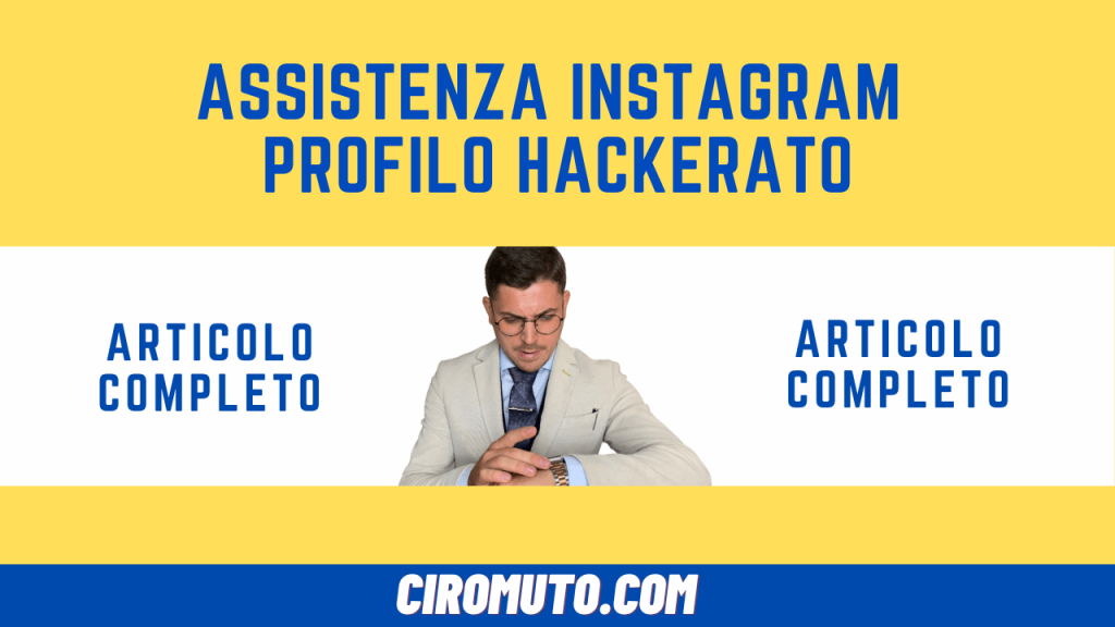 assistenza instagram profilo hackerato
