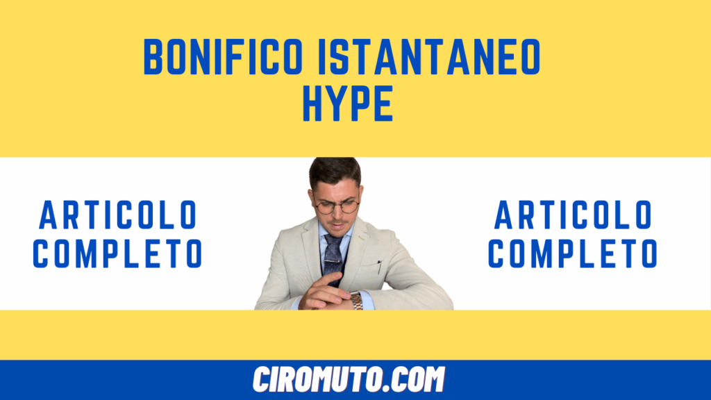 bonifico istantaneo hype