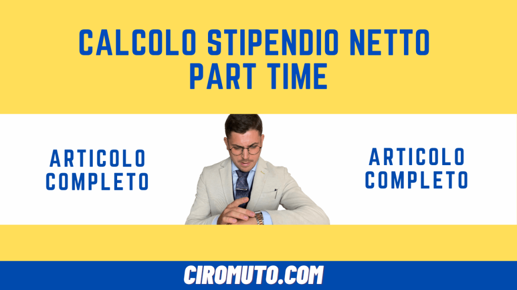 calcolo stipendio netto part time