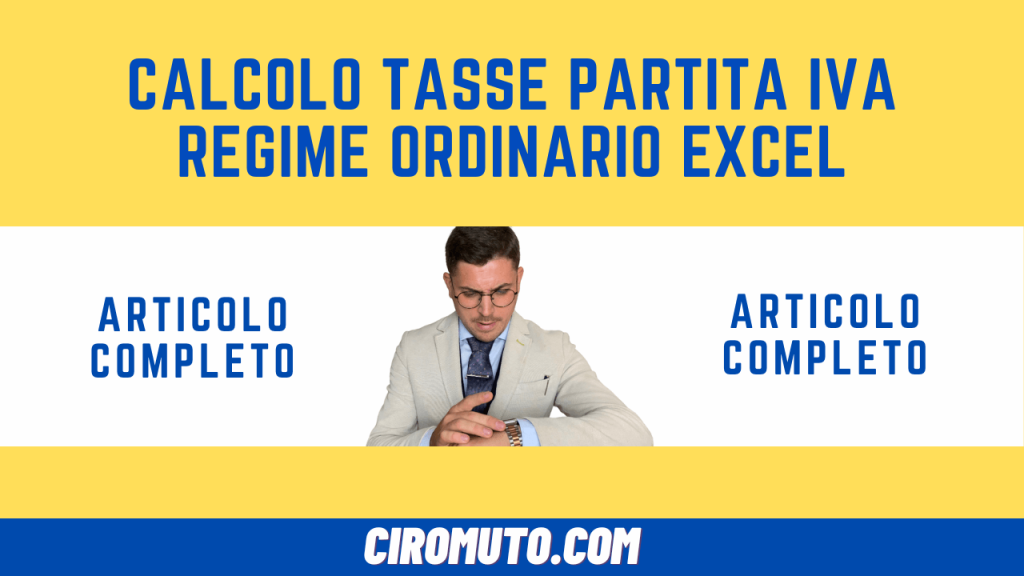 calcolo tasse partita iva regime ordinario excel