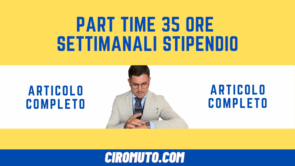 part time 35 ore settimanali stipendio