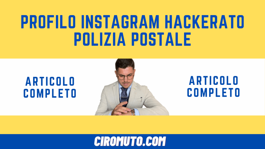 profilo instagram hackerato polizia postale