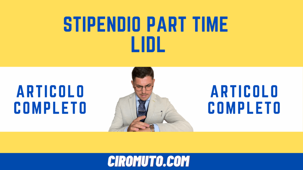 stipendio part time lidl