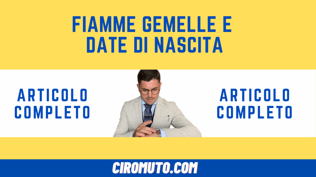 fiamme gemelle e date di nascita