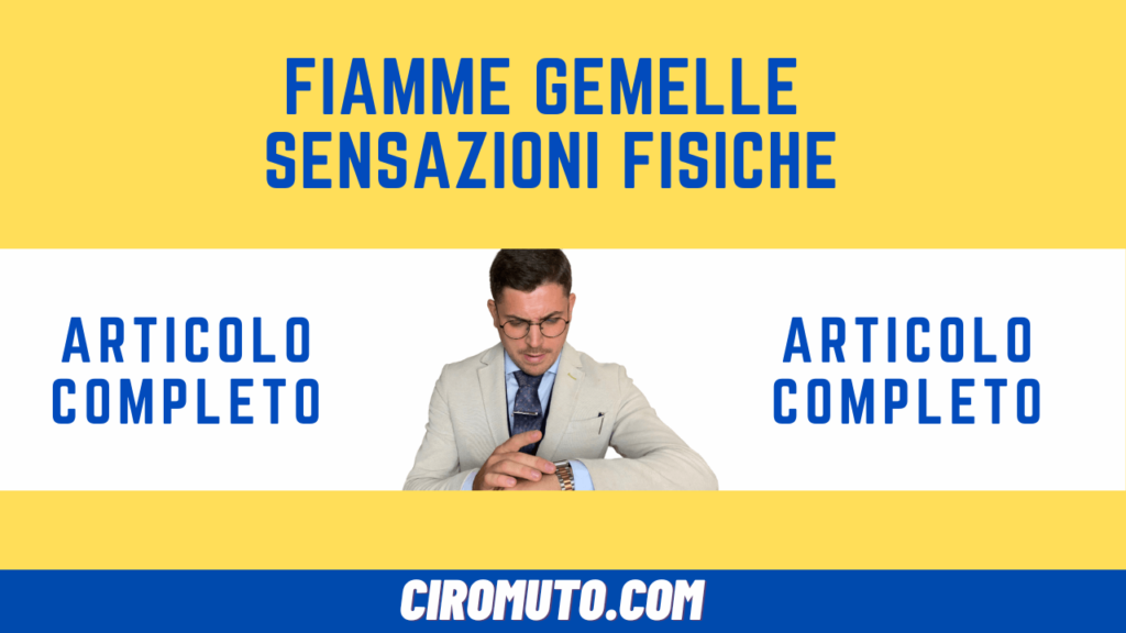 fiamme gemelle sensazioni fisiche