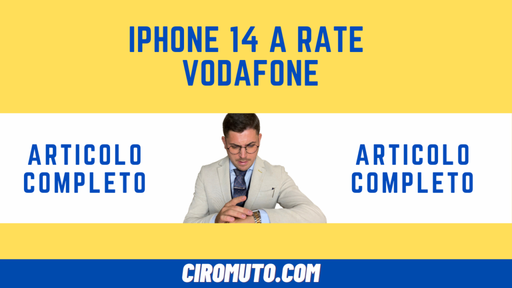 iPhone 14 a RATE vodafone