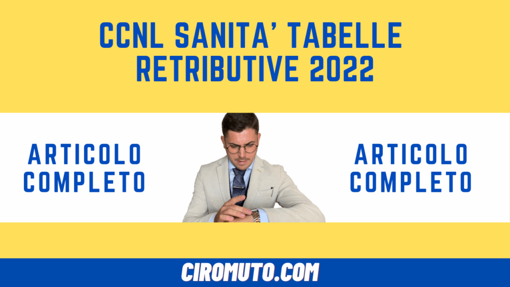 ccnl sanità tabelle retributive 2022