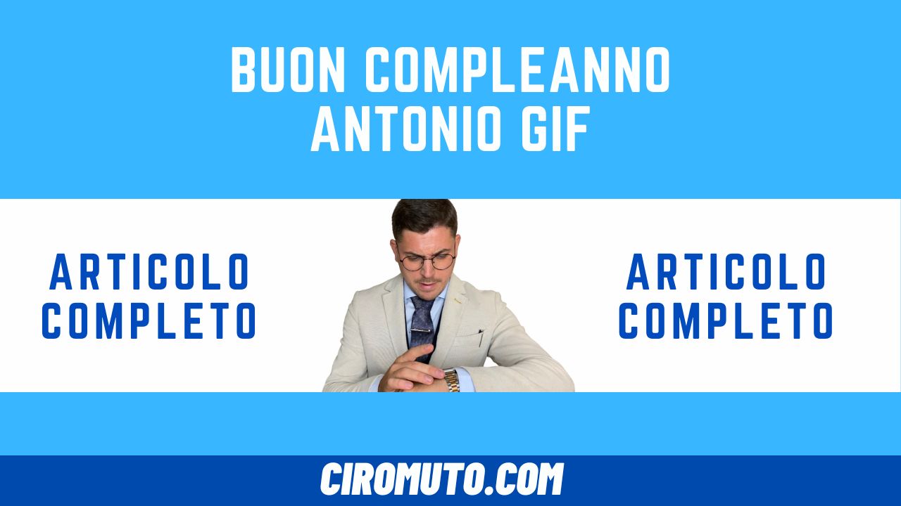 Buon Compleanno Antonio GIF