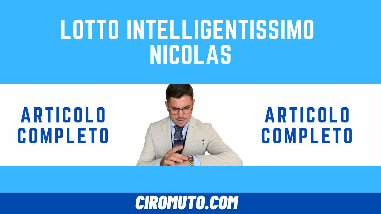 lotto intelligentissimo nicolas