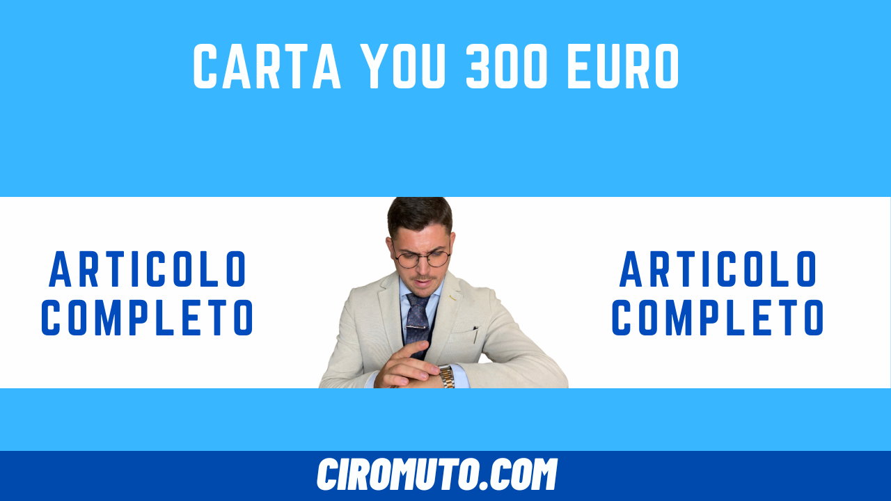 carta you 300 euro