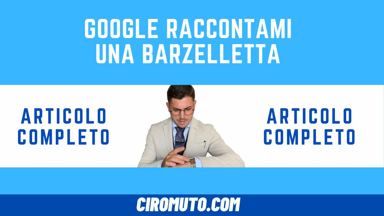 google raccontami una barzelletta