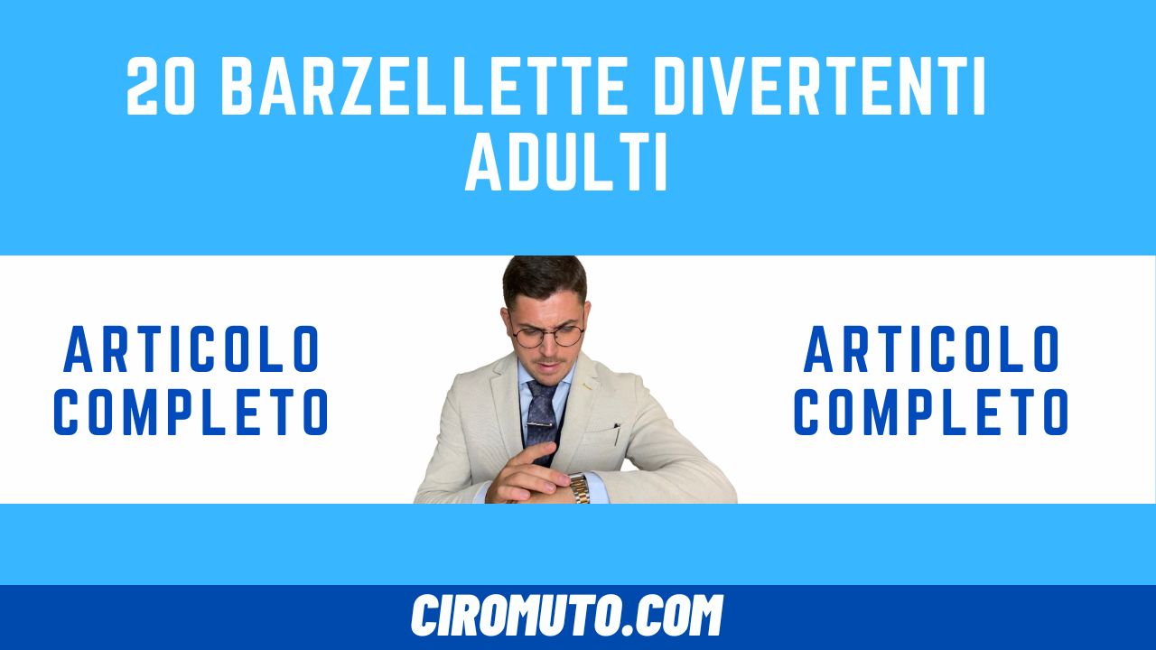 barzellette divertentissime corte