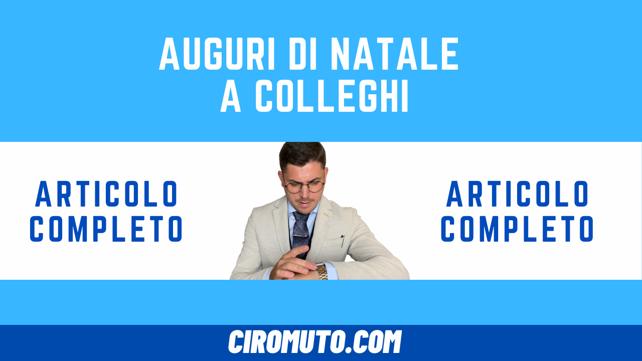 auguri di natale a colleghi