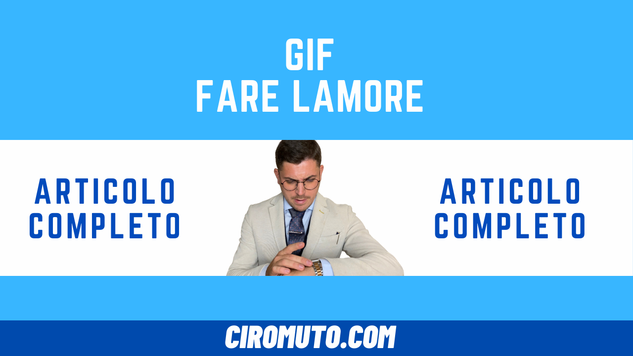 gif fare lamore